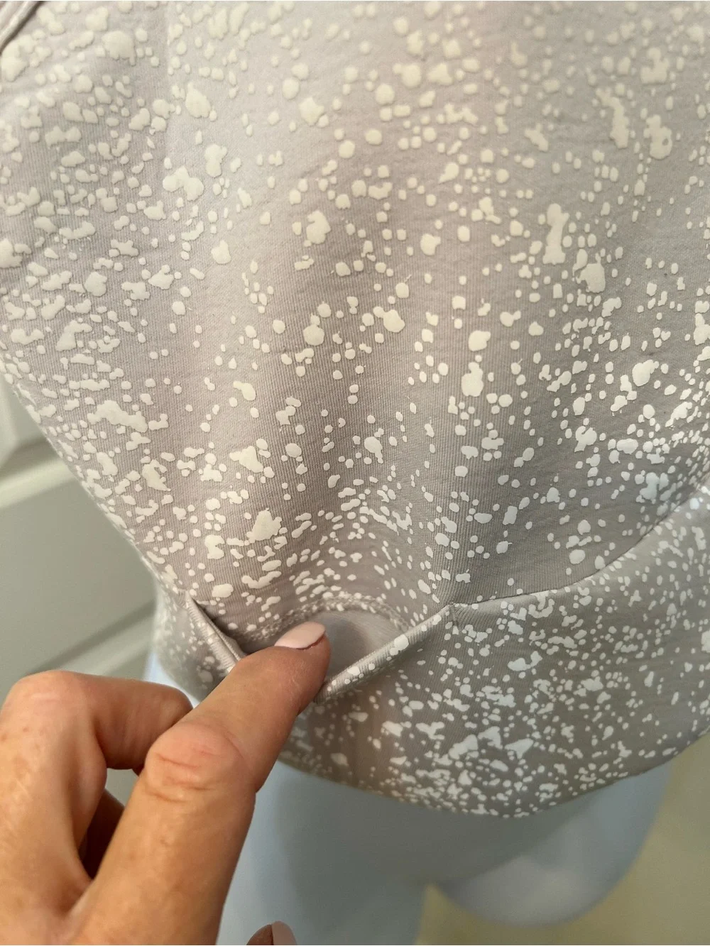 lululemon athletica Space-Dye Taupe Speckled Cropped Tank